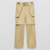 Thereabouts Loose Fit Zip Off Little & Big Kid Boys Straight Cargo Pant In Sand