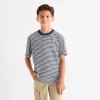 Thereabouts Oversized Little & Big Kid Boys Crew Neck Short Sleeve T-shirt In Blue