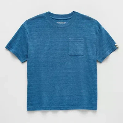 Thereabouts Oversized Little & Big Kid Boys Crew Neck Short Sleeve T-shirt In Blue