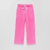 Thereabouts Pintuck Little Girls Wide Leg Regular Fit French Terry Pull-on Pant In Pink