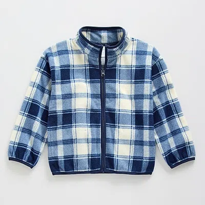 Thereabouts Kids' Polar Fleece Little Boys Lightweight Jacket In Blue