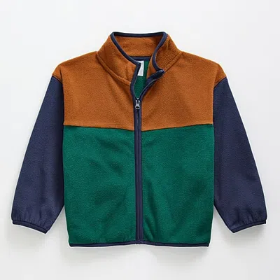 Thereabouts Kids' Polar Fleece Little Boys Lightweight Jacket In Brown