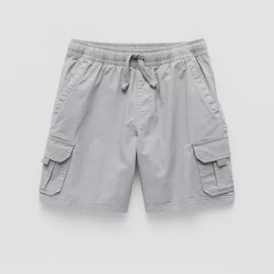 Thereabouts Pull-on Little & Big Kid Boys Adjustable Waist Cargo Short In Gray
