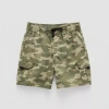 Thereabouts Pull-on Little & Big Kid Boys Adjustable Waist Cargo Short In Green