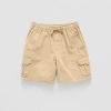Thereabouts Pull-on Little & Big Kid Boys Adjustable Waist Cargo Short In Sand