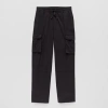 Thereabouts Pull-on Little & Big Kid Boys Adjustable Waist Straight Cargo Pant In Black