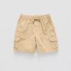 Thereabouts Pull-on Little & Big Kid Boys Husky Adjustable Waist Cargo Short In Sand