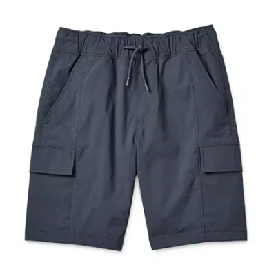 Thereabouts Pull-on Little & Big Kid Boys Stretch Fabric Adjustable Waist Cargo Short In Blue