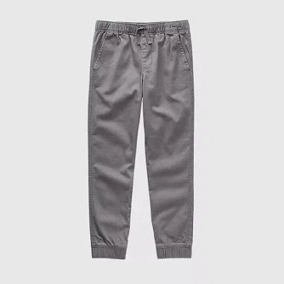 Thereabouts Pull-on Little & Big Kid Boys Stretch Fabric Cuffed Regular Fit Jogger Pant In Gray