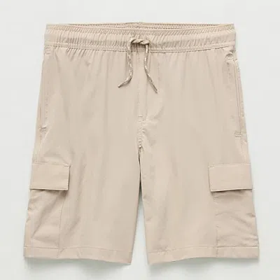 Thereabouts Pull-on Cargo Little & Big Kid Boys Moisture Wicking Hybrid Short In Beige