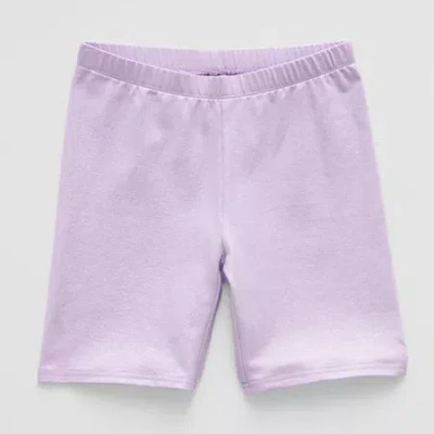 Thereabouts Shine Little & Big Kid Girls 6" Bike Short In Purple