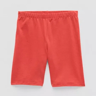 Thereabouts Solid Little & Big Kid Girls 6" Bike Short In Red