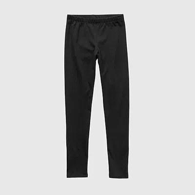Thereabouts Solid Little & Big Kid Girls Knit Skinny Full Length Leggings In Black