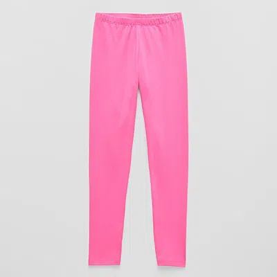 Thereabouts Solid Little & Big Kid Girls Knit Skinny Full Length Leggings In Pink