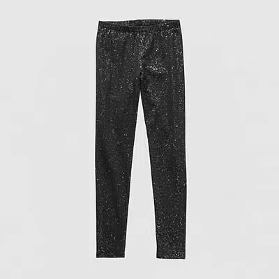 Thereabouts Sparkle Little & Big Kid Girls Knit Skinny Full Length Leggings In Black