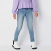Thereabouts Superflex Little & Big Kid Girls Adjustable Waist Stretch Fabric Skinny Fit Denim Jean In Blue