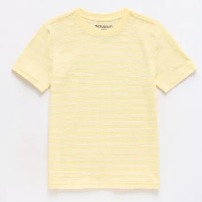 Thereabouts Textured Little & Big Kid Boys Crew Neck Short Sleeve T-shirt In Yellow