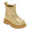 Thereabouts Toddler Girls Lil Elisa Flat Heel Chelsea Boots In Yellow
