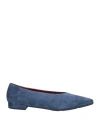 Theresa Woman Ballet Flats Navy Size 8 Leather