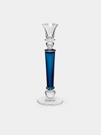 Theresienthal Memphis Hand-blown Crystal Candlestick  Abask Luxury Gift
