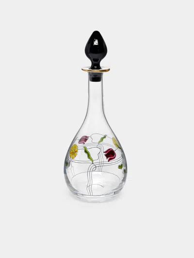 Theresienthal Serenade Hand-painted Crystal Wine Decanter In Transparent