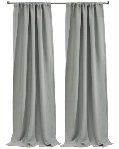 Thermalogic Birmingham Room-darkening Dual Header 52x95 Curtain Panel In Gray