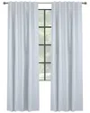 Thermalogic Thermaplus Baxter Total Blackout Textured Dual Header Curtain Panel In Oatmeal