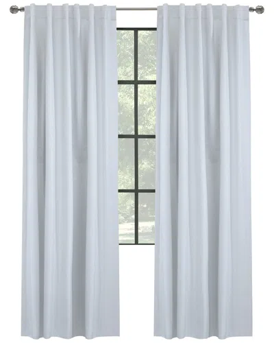 Thermalogic Thermaplus Baxter Total Blackout Textured Dual Header Curtain Panel In Oatmeal