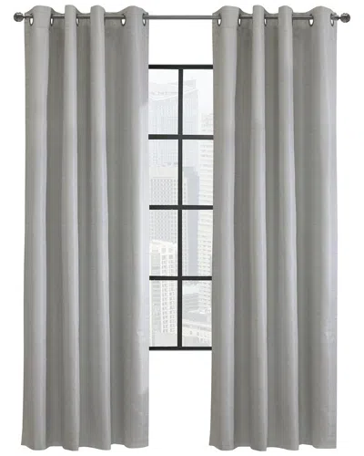 Thermalogic Thermaplus Solstice Total Blackout Grommet Top Contemporary Curtain In Navy