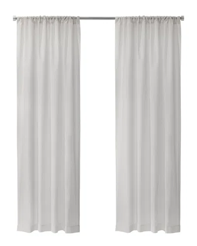 Thermalogic Thermasheer Weathershield Insulated Energy-saving Sheer Curtain In Ivory