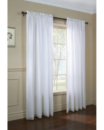 Thermalogic Thermavoile Rhaspody Lined Rod Pocket Curtain Panel In White