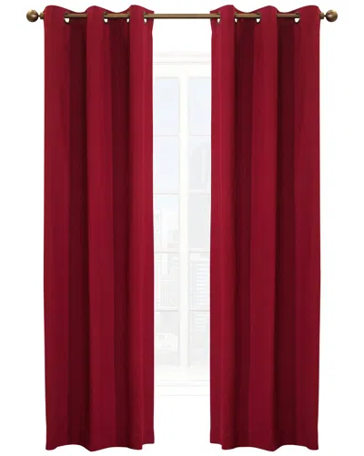 Thermalogic Weathermate Grommet Curtain Panel Pair In Burgundy