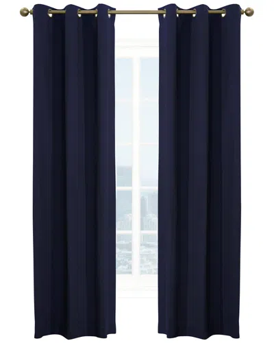 Thermalogic Weathermate Grommet Curtain Panel Pair In Blue