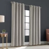 Thermalogic Zoey Grommet Top Energy Saving Blackout Single Curtain Panel In Gray
