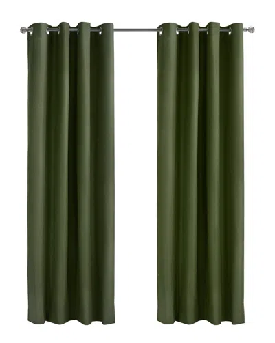 Thermaplus Alpine Blackout Grommet 52x84 Curtain Panel In Green