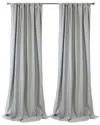 Thermaplus Brooklyn Blackout Dual Header 52x108 Curtain Panel In Grey