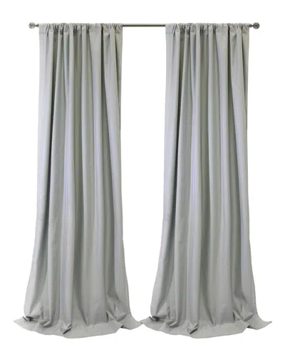 Thermaplus Brooklyn Blackout Dual Header 52x63 Curtain Panel In Grey