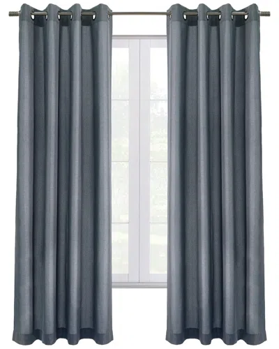 Thermaplus Edison Blackout Grommet 52x63 Curtain Panel In Brown