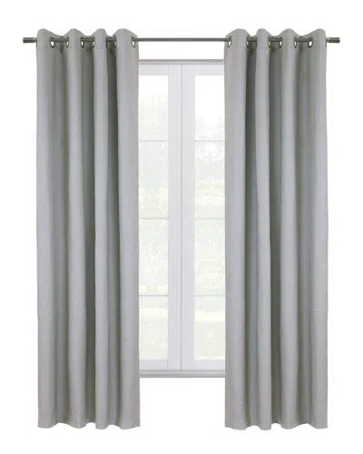 Thermaplus Hotel Blackout Curtain Single Panel In Gray