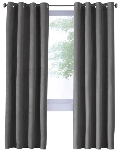 Thermaplus Navar Blackout Grommet 54x108 Curtain Panel In Grey