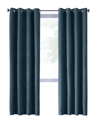 Thermaplus Navar Blackout Grommet 54x95 Curtain Panel In Green