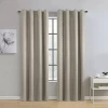 Thermaplus Paris Grommet Top Energy Saving 100% Blackout Single Curtain Panel In Brown