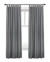 Thermaplus Tab Top Total Blackout Panel Pair In Grey