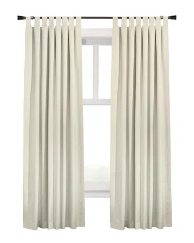 Thermaplus Ventura Set Of 2 Blackout Tab Top 52x95 Curtain Panels In White