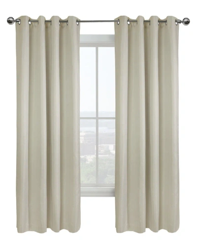 Thermaplus Vigo Blackout Grommet 52x84 Curtain Panel In White