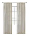 Thermasheer Weathervane Pocket Top Curtain Panel Window Dressing In Khaki
