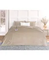 Thermasnug Luxe Plush Digital Electric Blanket, Twin In Tan