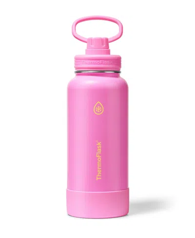 Thermoflask 32 Oz. Double Wall Vacuum Insulated Water Bottle With Spout Lid In Pink