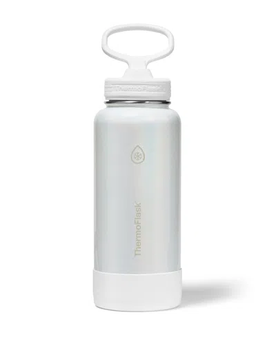 Thermoflask 32 Oz. Double Wall Vacuum Insulated Water Bottle With Straw Lid In White