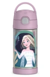 Thermos 12-ounce Stainless Steel Vacuum Insulated Straw Bottle In Pink